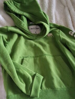 Abercrombie & Fitch Kids Lime Green Hoodie